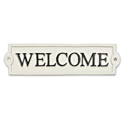 Welcome Sign - Antique White
