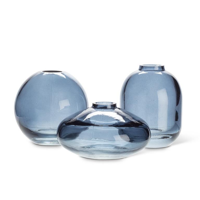 Bud Vase Dark Blue, Style: Small Short