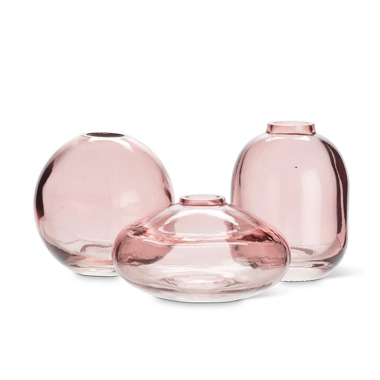 Bud Vase Dark Rose, Style: Small Barrel