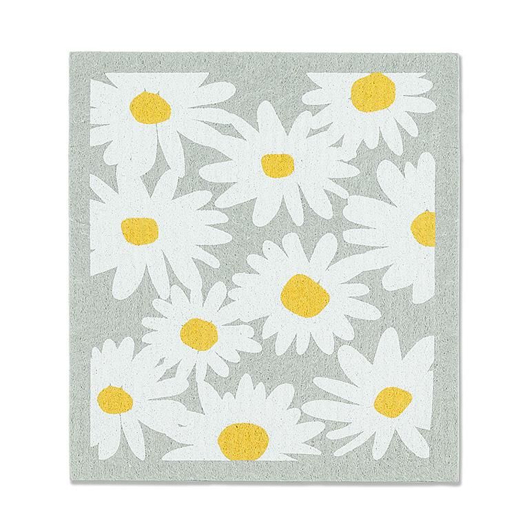 Daisies &amp; Stripes Dishcloth, Style: Daisies