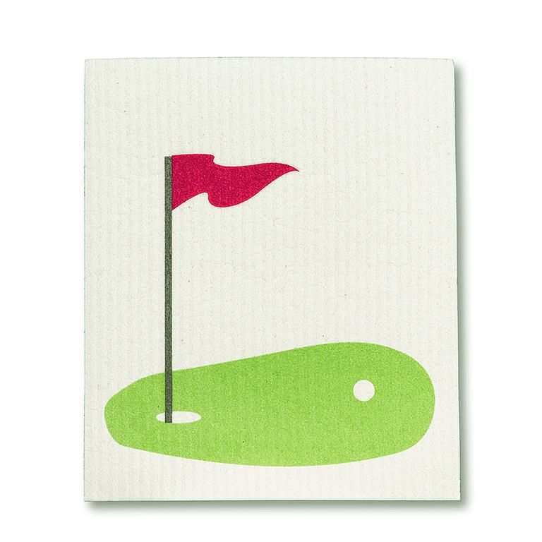 Golf Dishcloth, Color: White