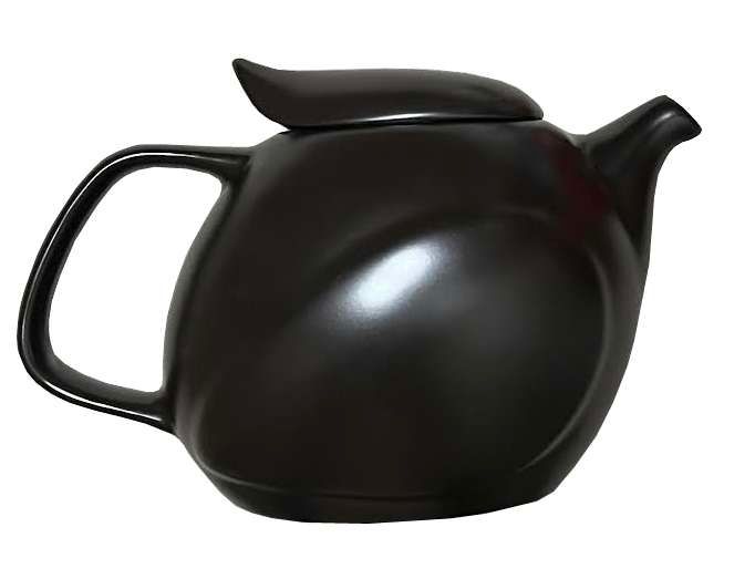 ChirpyPot Teapot, Color: Matte Black