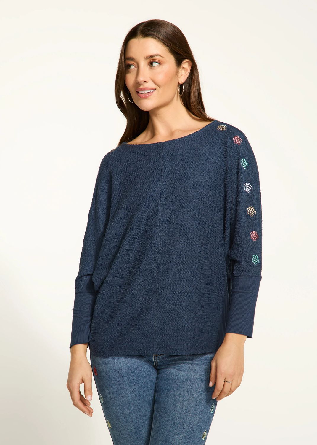 Batwing Top Navy