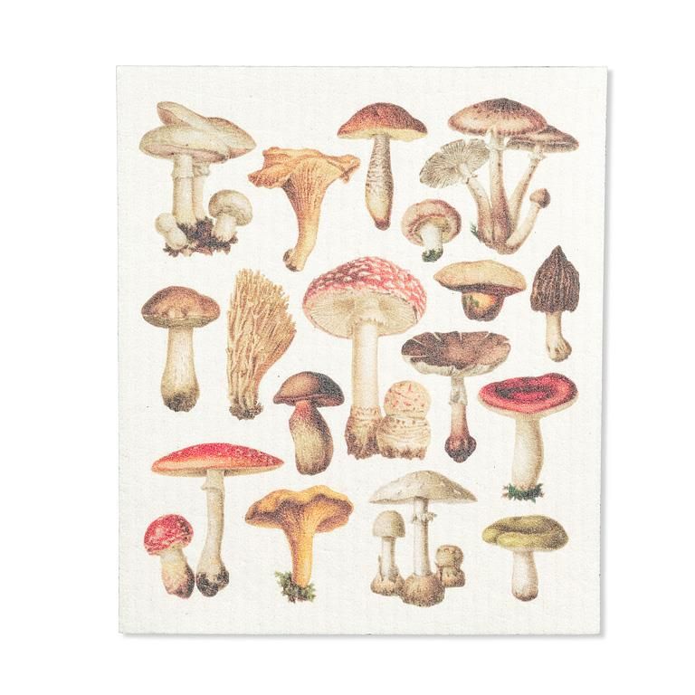 Mushrooms Dishcloth