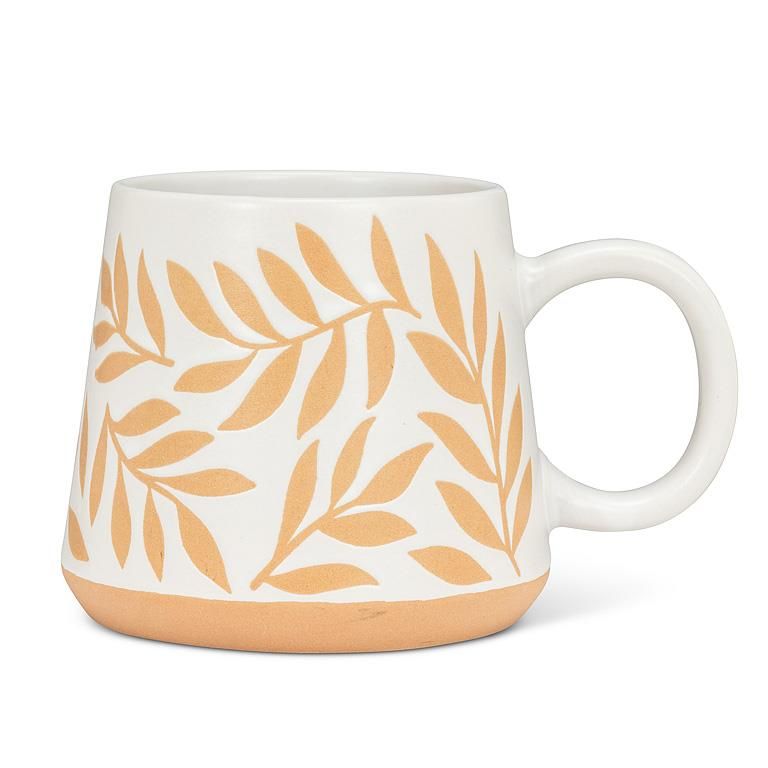 Leaf Patterned Mug