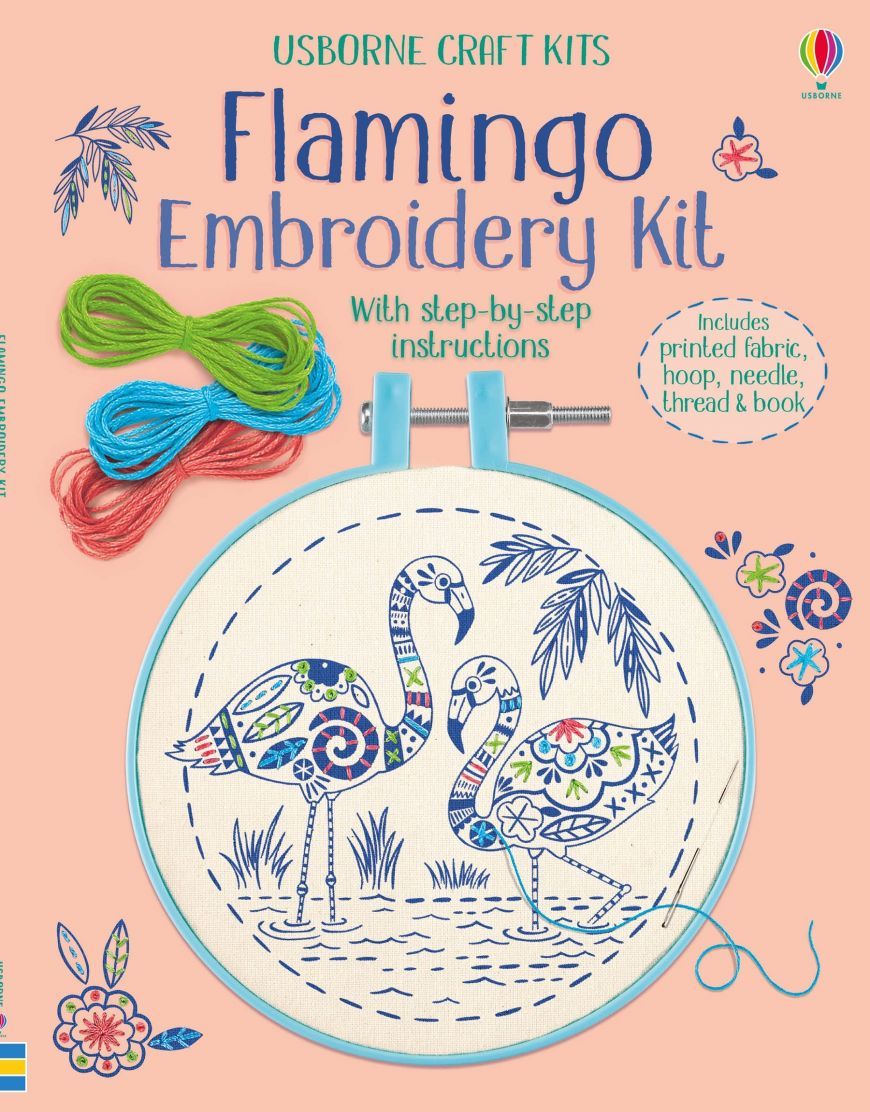 Flamingo Embroidery Kit