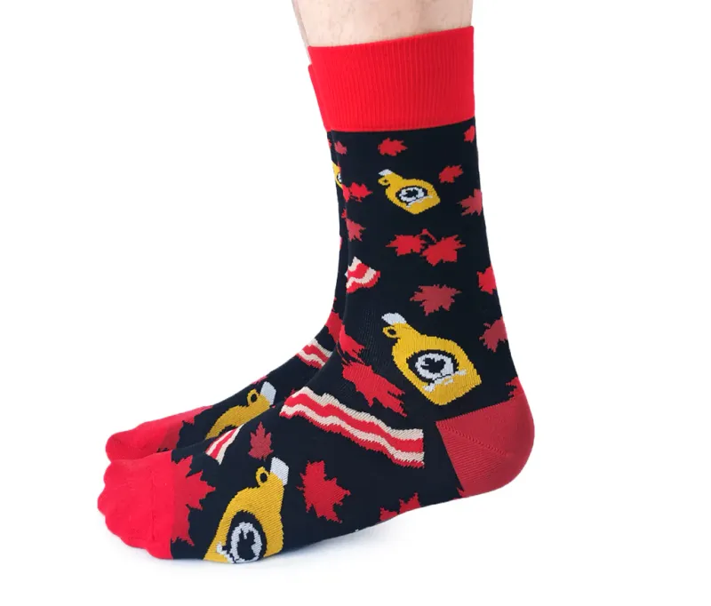 Sugar Shack Bacon Socks Large