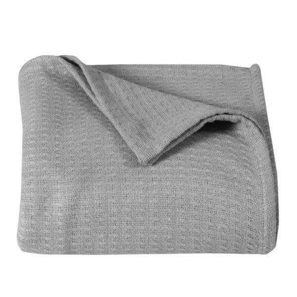 100% Cotton Throw, Color: Grey
