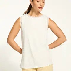 Boat Neck Cami White