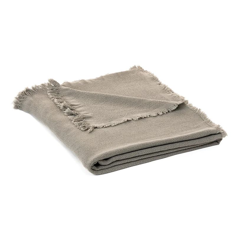Okou Grey Woven Throw
