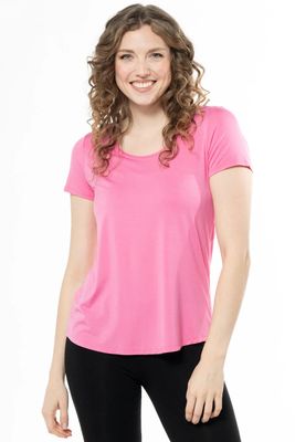 Brenda U Neck Wild Orchid BambooTee