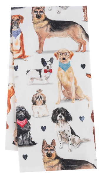 Dog Tea Towel Allover Dogs