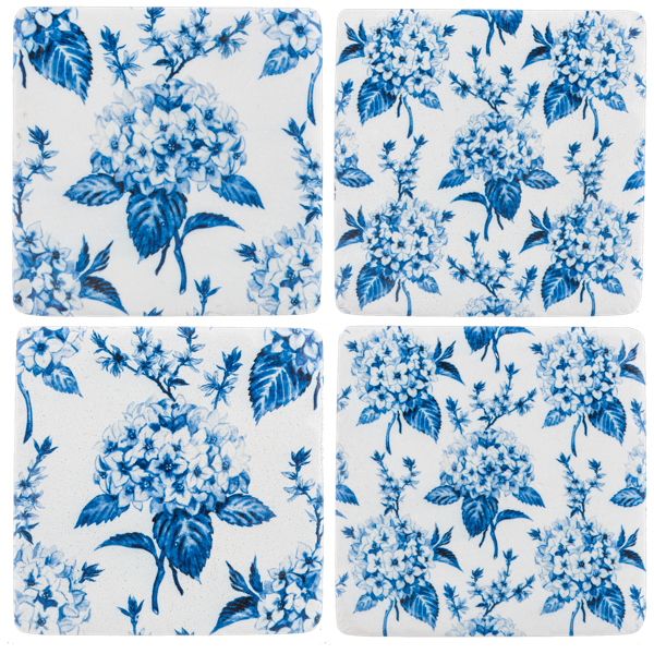 Hydrangea Coaster set of 4