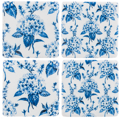 Hydrangea Coaster set of 4