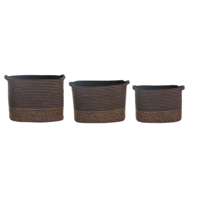 Rectangle Striped Basket