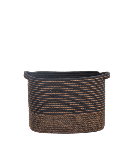 Rectangle Striped Basket, Size: Small