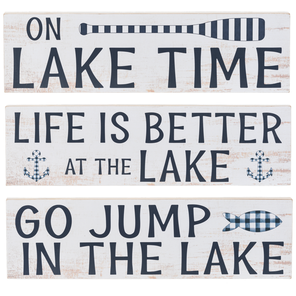Lake Wall Decor Sign