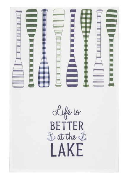 Life is Better at the Lake Tea Towel