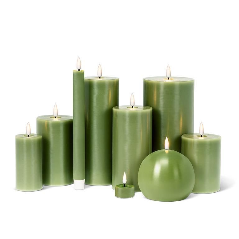 Green LED Candle