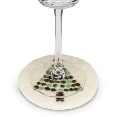 Felt Dotted Tree Coaster