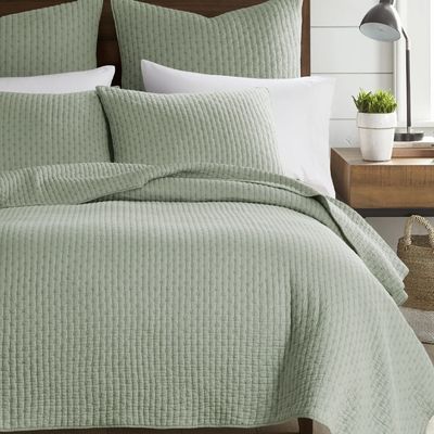 Kingston Green Quilt &amp; Shams