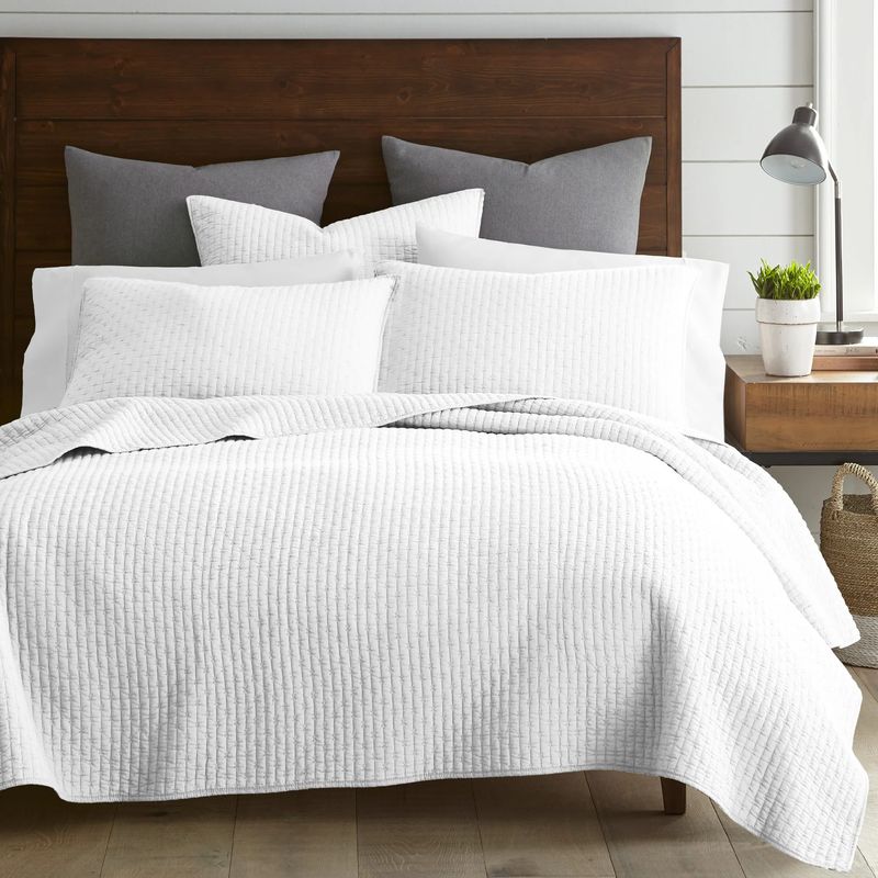 Kingston White Quilt and Shams