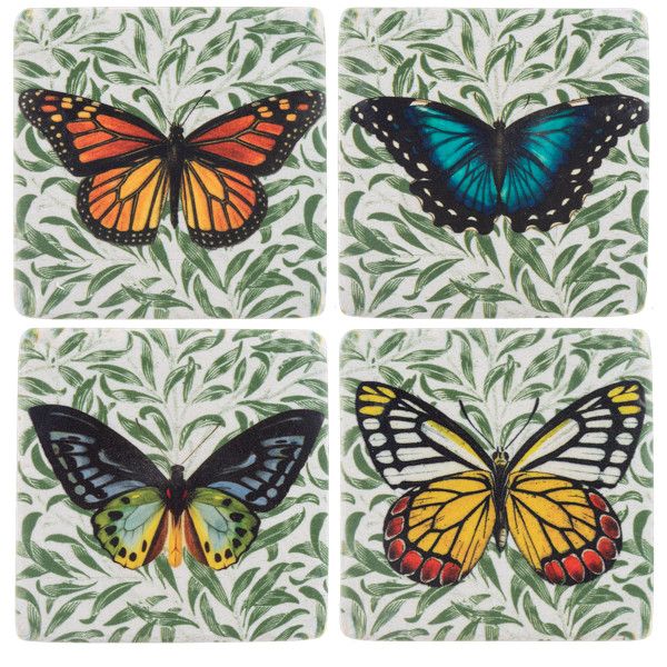 Butterfly Coaster Set of 4