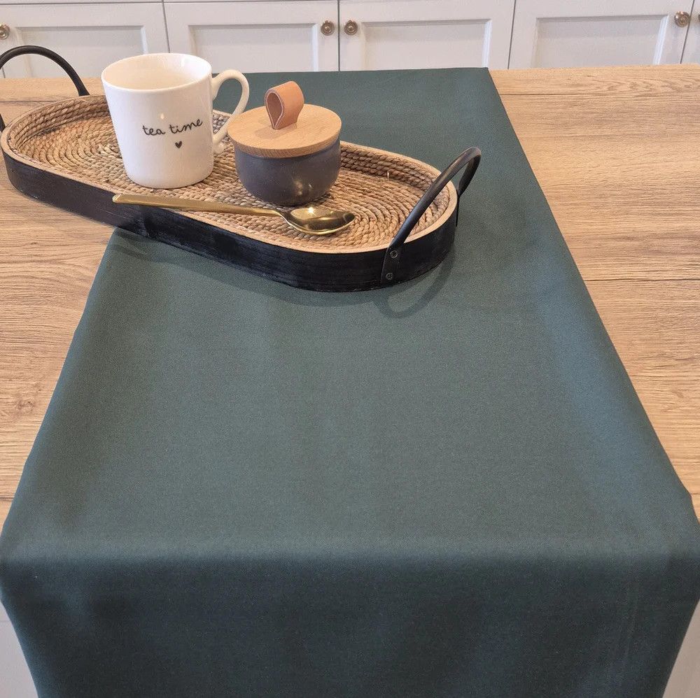 Chive Dark Green Tablecloth