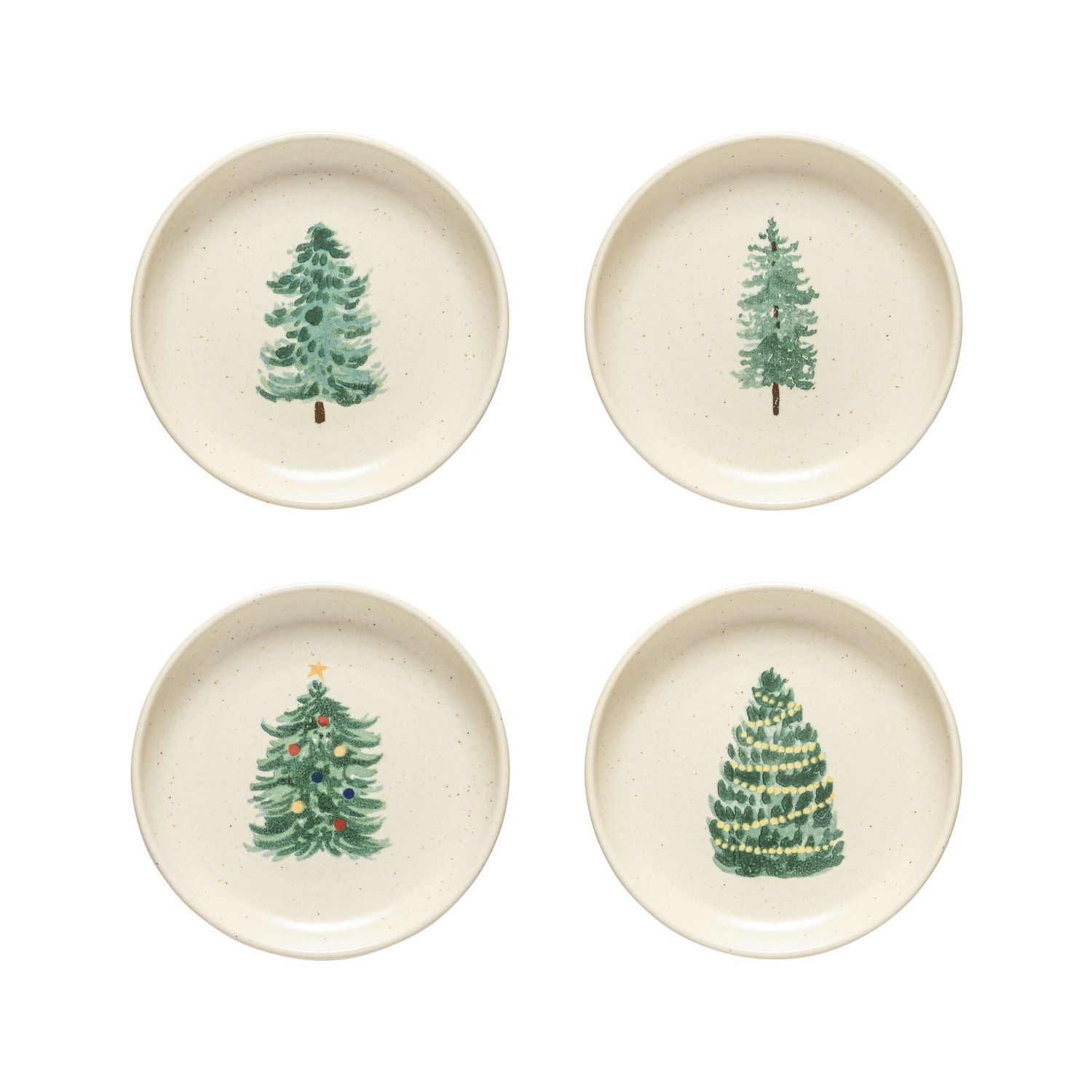 Pacifica Christmas Tree Appetizer Plate