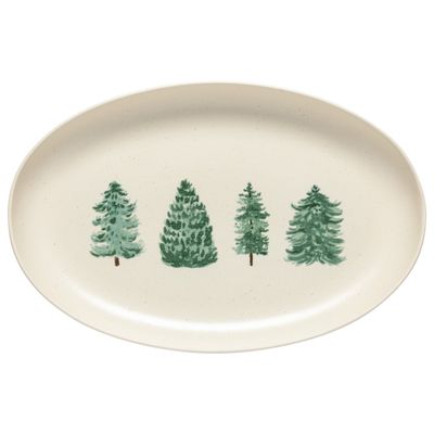 Pacifica Christmas Oval Platter