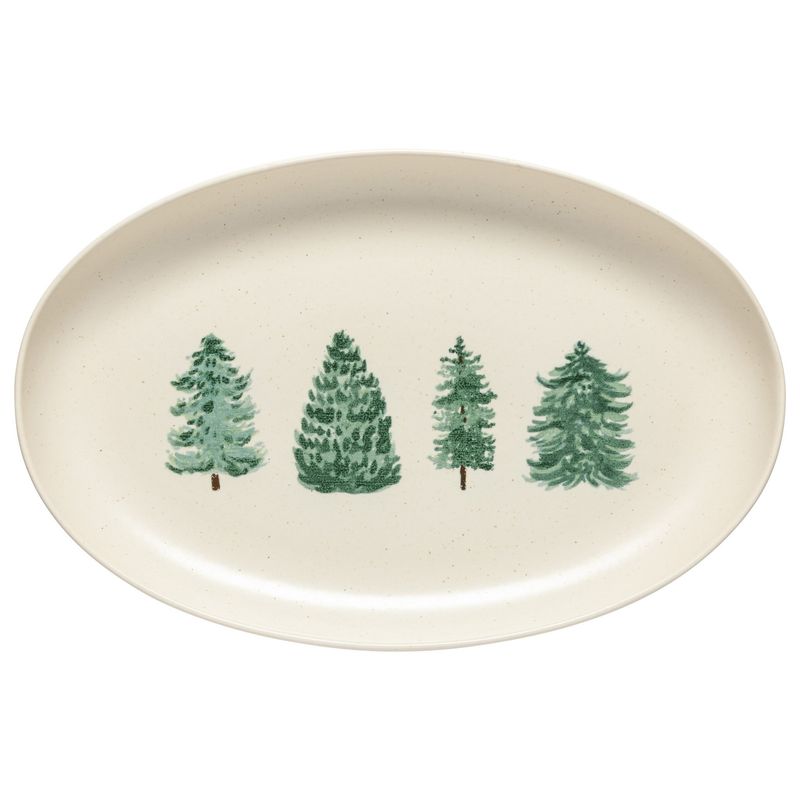 Pacifica Christmas Oval Platter