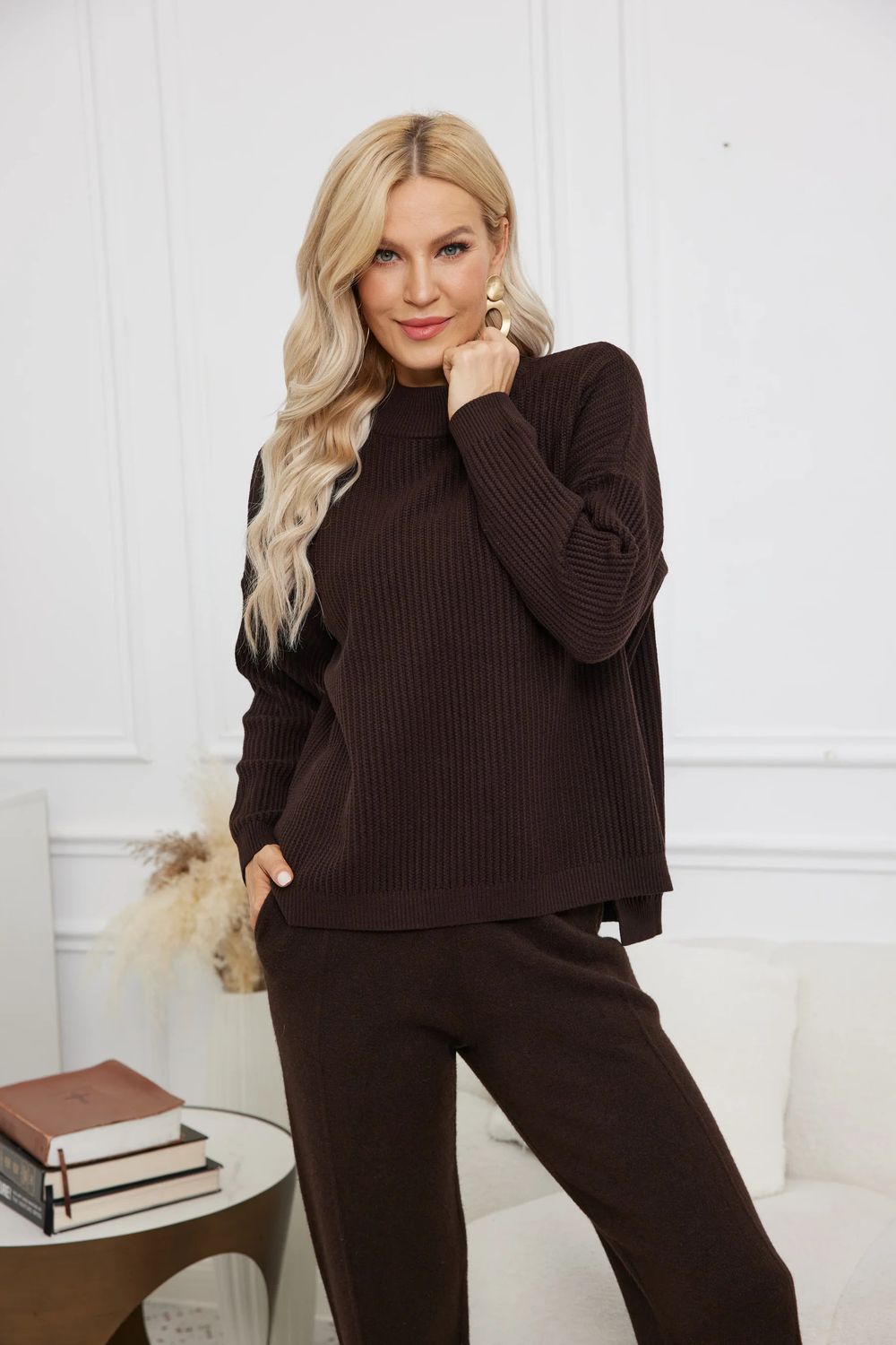 Kinsley&#39;s Ribbed Sweater Mocha