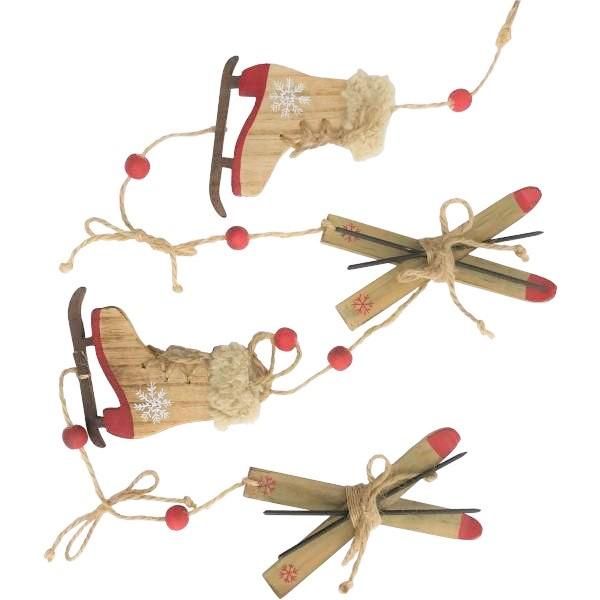 Skate and Skiis Garland