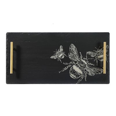 Slate Serving Tray Bee Large