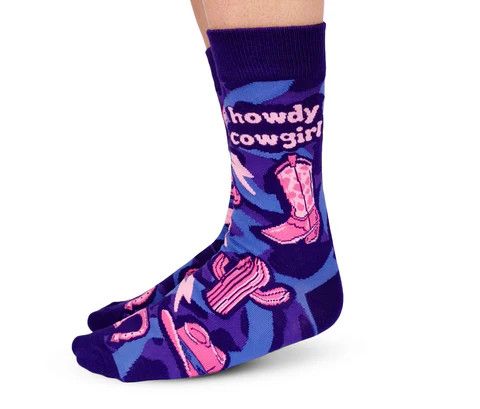 Howdy Cowgirl Socks Small
