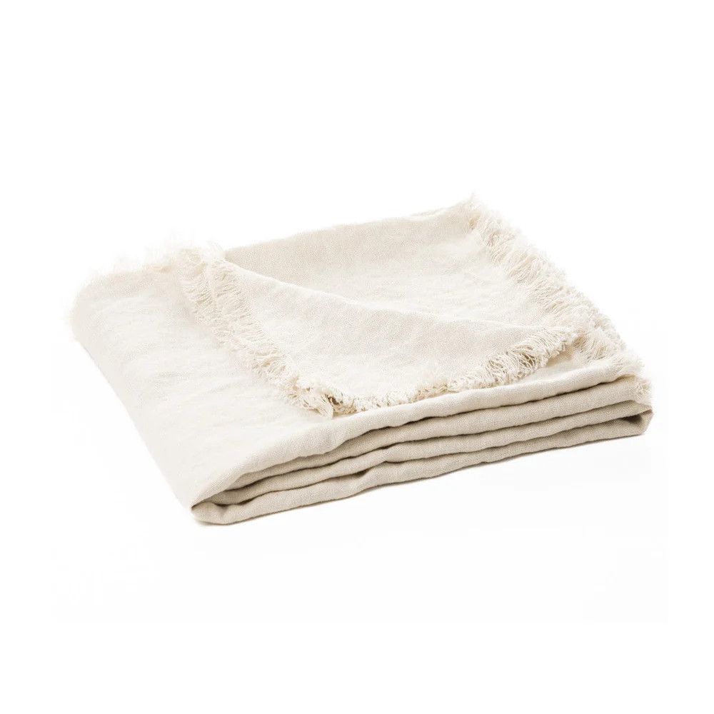 Arlo Natural Linen Throw