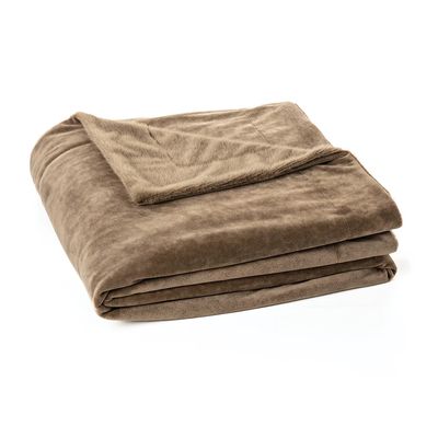 Polux Faux Fur Throw Taupe
