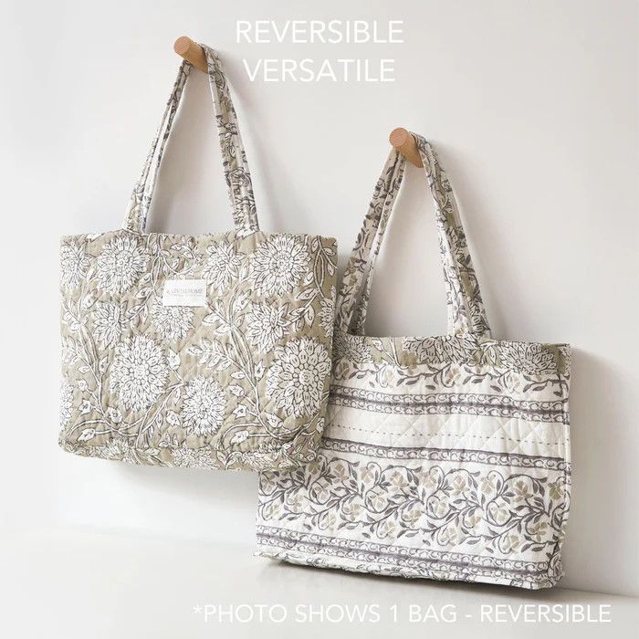 Quilted Tote Bag, Style: Adare Taupe