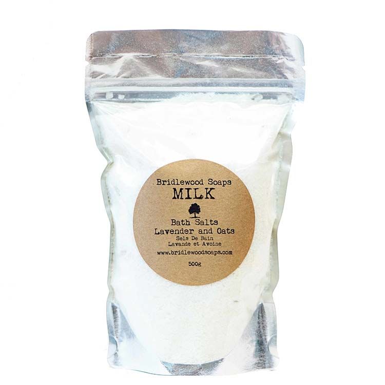 Bridlewood Bath Salts, Scent: Milk - Lavendar &amp; Oats