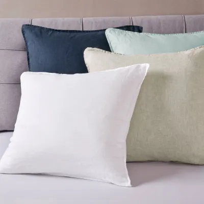 Washed Linen Square Pillow