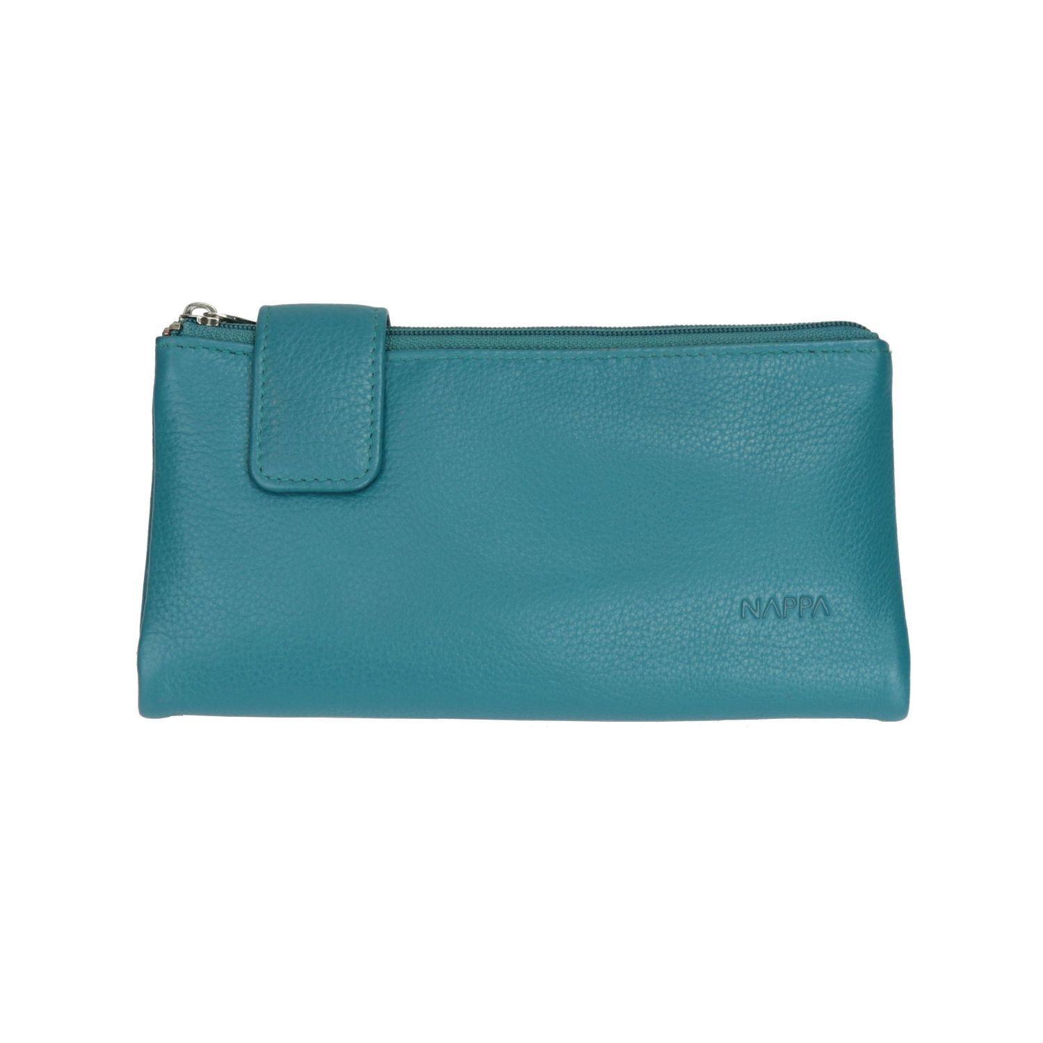 Charlotte Medium Leather Wallet, Color: Emerald Teal