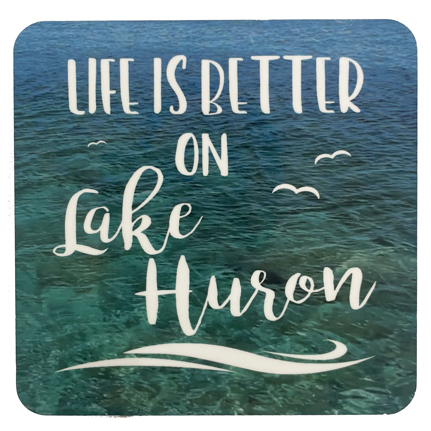 Life is Better Coaster, Color: Lake Huron