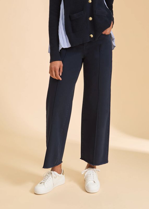 Olivia Wide Ankle Navy