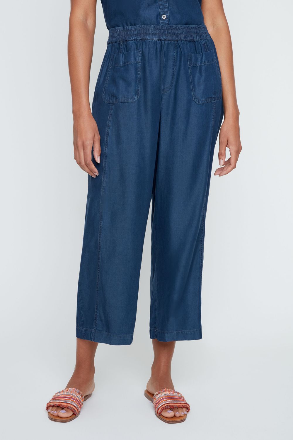 Tencel Crop Pant Ink 