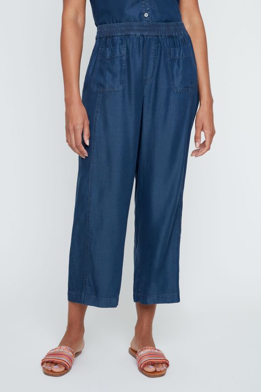 Tencel Crop Pant Ink 