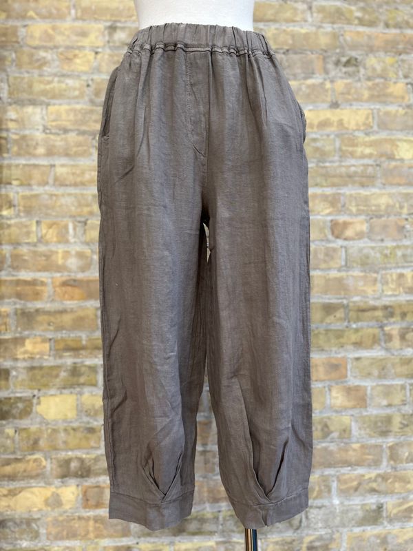 Elettra's Linen Pants Fango