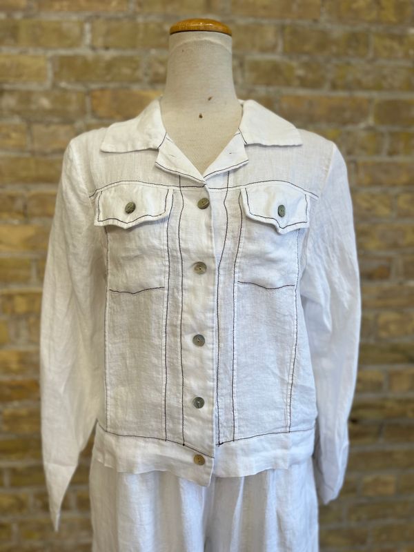 Corrine's Contour Jacket White