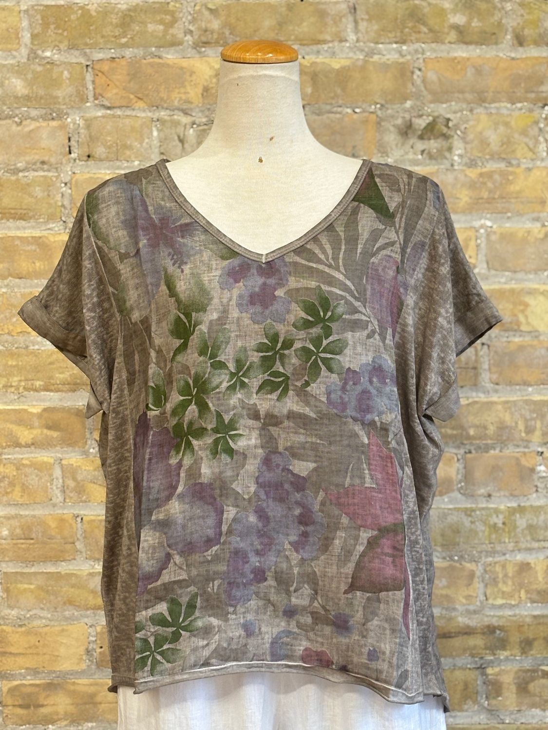 Purple Petal Coldwash Top Fango