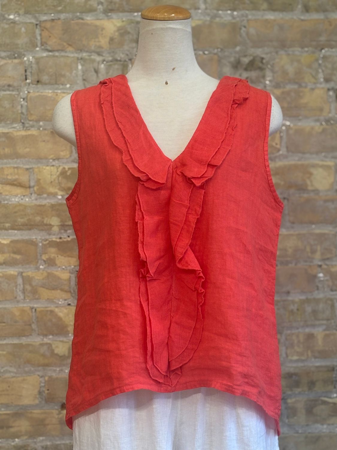 Juliet's Frill Tank Coral 