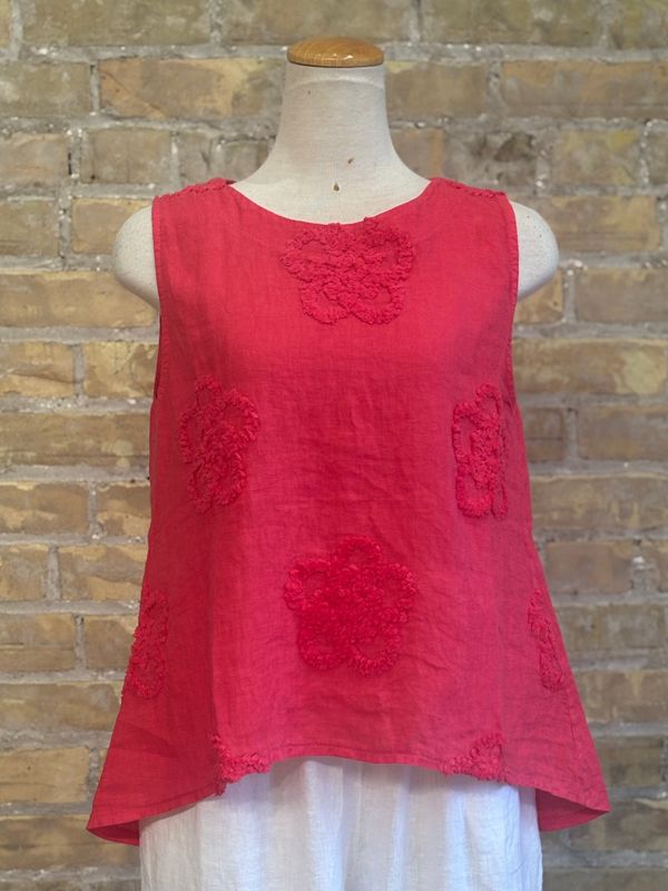 Lila's Bloom Stitch Tank Raspberry 